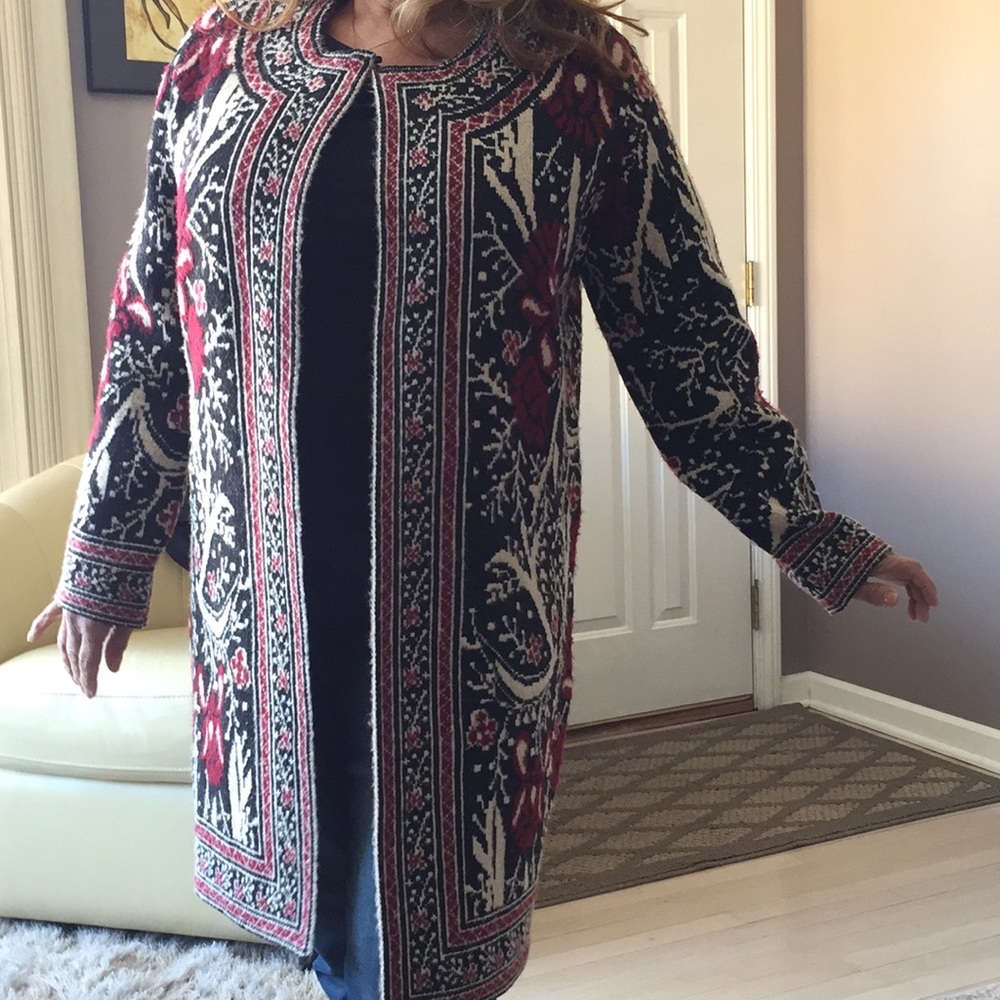 Long sweater jacket
